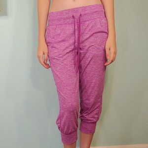 Orchid Colored Gym Capri's